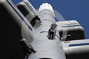 David ÃÅernÃÂ½`s Miminka Babies climb up the ÃÂ½iÃÂ¾kov television tower in Prague, Czech Republic